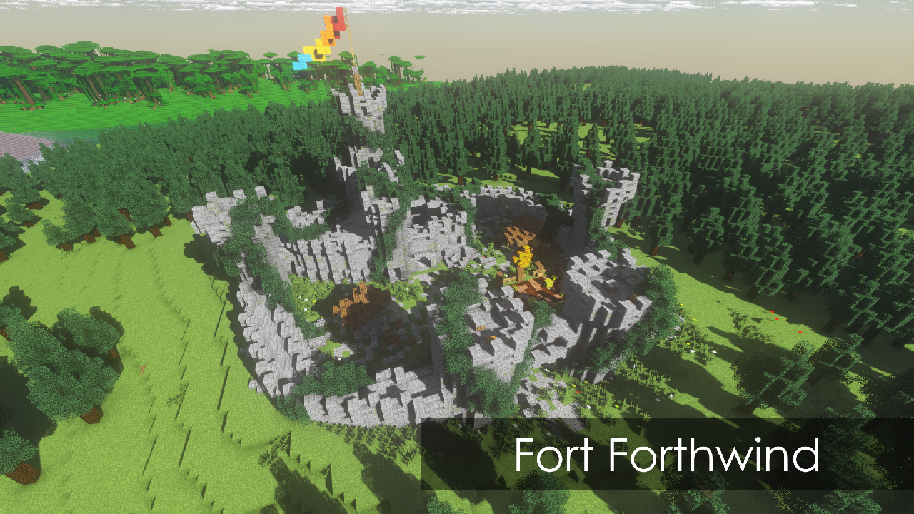 Overview of Fort Forthwind, as seen from the west